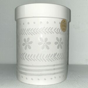 Beautiful flower pattern floral print ceramic kitchen crock storage utensil